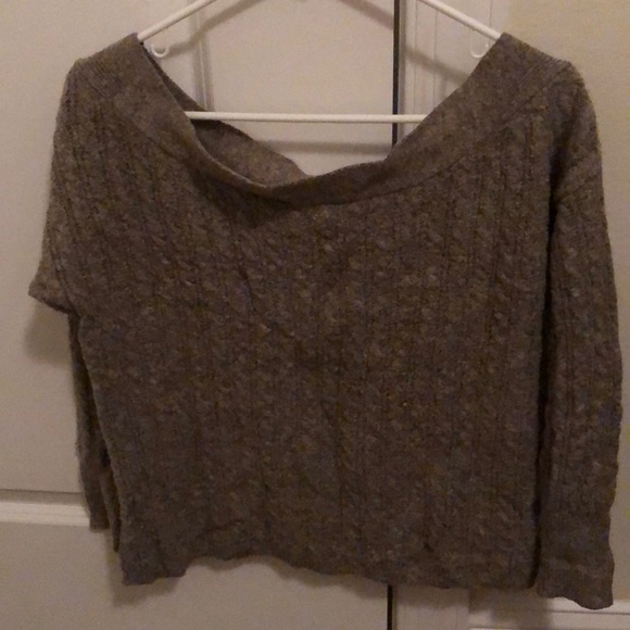 BKE red off the shoulder sweater - Picture 1 of 4